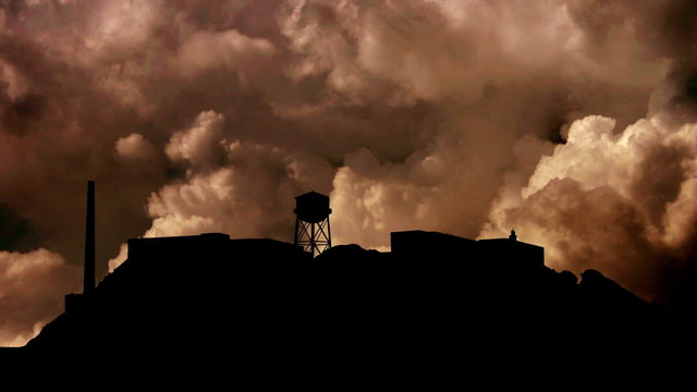 San Francisco Alcatraz clouds