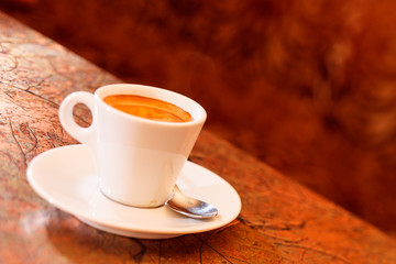 cup of coffee in vip room