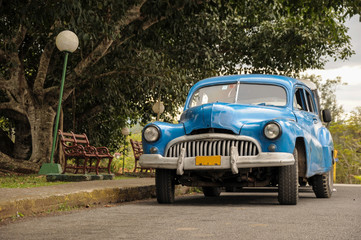 old car on street in Cuba