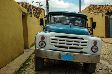 old car on street in Cuba