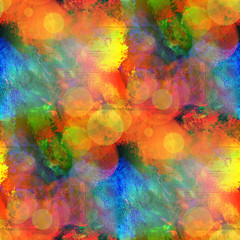 sunlight seamless abstract art red, blue, green texture watercol
