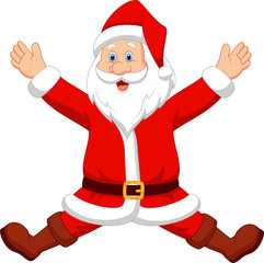 Happy Santa cartoon