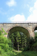Fototapeta na wymiar Brücke Schmalspurbahn