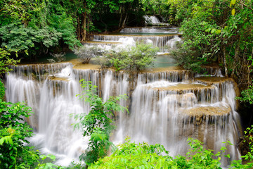 Waterfall in tropical forest in Thailand - 54491373