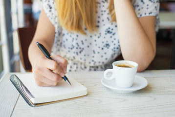 businesswoman with a note-book