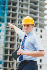 engineer with a digital tablet