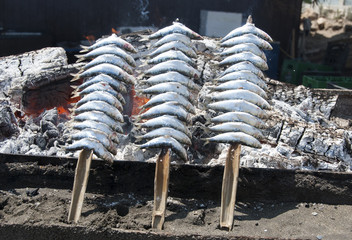Espetos de Sardinas.