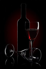 Silhouette of bottle