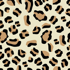 Fototapeta na wymiar Seamless Leopard Pattern