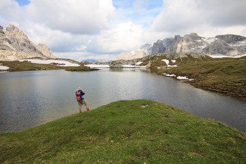 laghi dei piani, presso il rifugio Locatelli (Dolomiti)