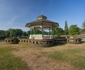 victorian bandstand in greenhead park huddersfield