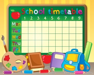 School timetable theme image 3