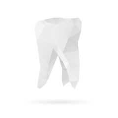 Tooth isolated on a white backgrounds