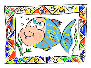 Doodle fish