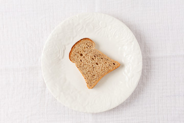 Toast on the plate