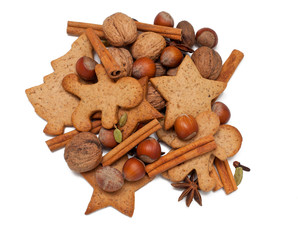 Christmas cookies and spices