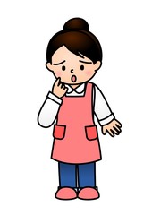 Obraz premium 主婦 困る