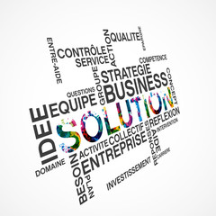 mots, thème solution