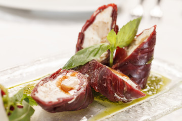 Beef Roll with cheese