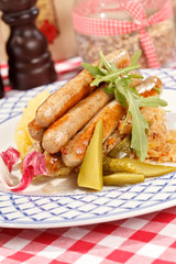 sausages with cabbage