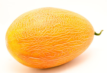 Ripe whole melon isolated