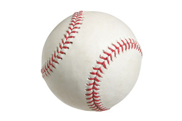 Fototapeta Baseball isolated on white with clipping path obraz