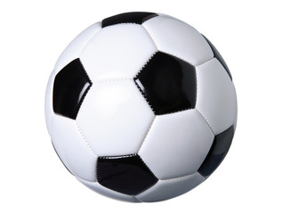 Soccer ball isolated on white with clipping path