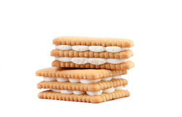 Custard cream biscuits.