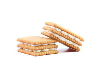 Custard cream biscuits.