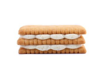Custard cream biscuits.