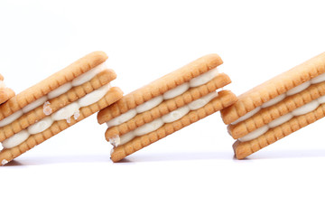 Custard cream biscuits.
