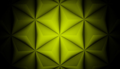 Abstract green polygonal