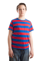Obraz premium Teenage boy (Causian) waist up portrait