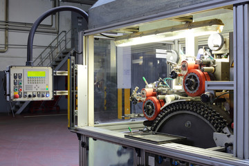 Tampoprint machine in brewery