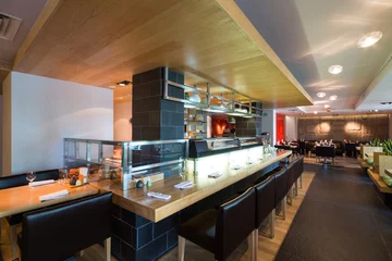 Photo sur Plexiglas Restaurant The cozy cafe with modern interior.