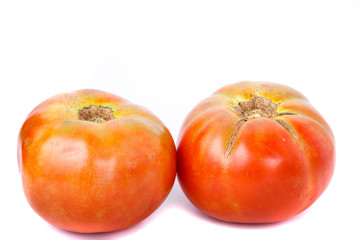 Two Ripe Home Grown Tomatoes
