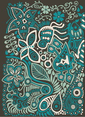 color doodle background