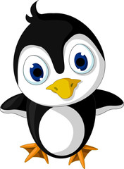 cute little penguin cartoon