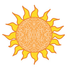 Stylized sun