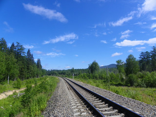 Obraz premium Дорога устремляющаяся вдаль