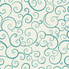 vintage seamless pattern with spiral elements