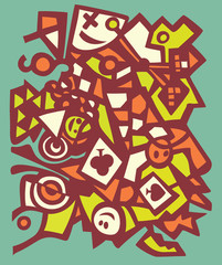 Abstract psychedelic background