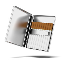 silver cigarette case