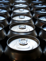 Banks with beer. Abstract background