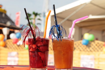 Cocktails on the beach