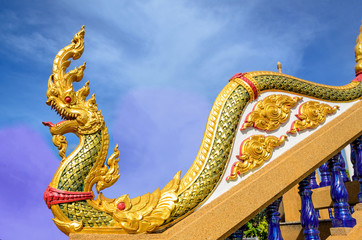 Fototapeta premium Naga statue at Thailand Temple