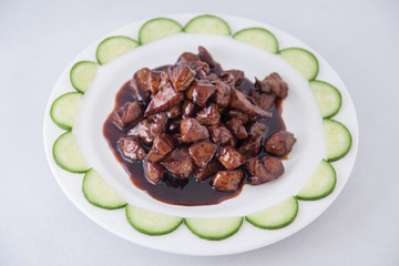 Stir fried beef chinese food