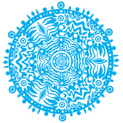 ornamental round lace pattern, circle background with many detai