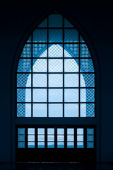window of mosques or church