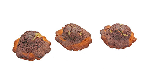 3 madeleines au chocolat